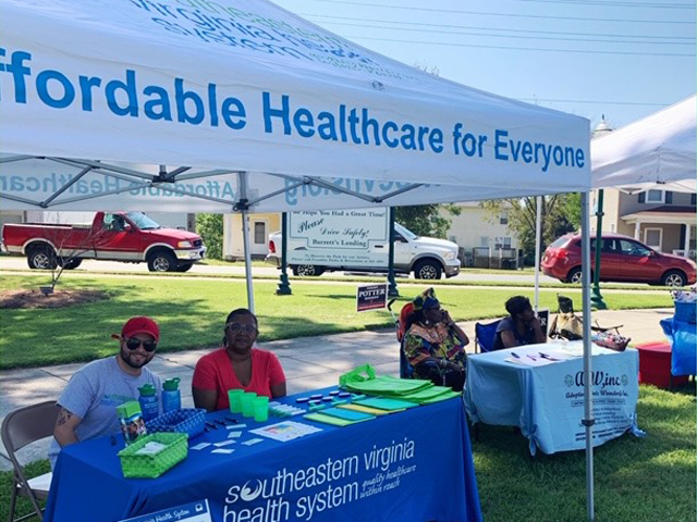 Southeastern Virginia Health System Staff at the Franklin African American Festival