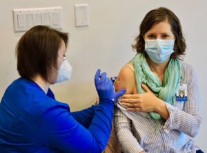 Rockbridge Area Health Center Staff Getting the Vaccine