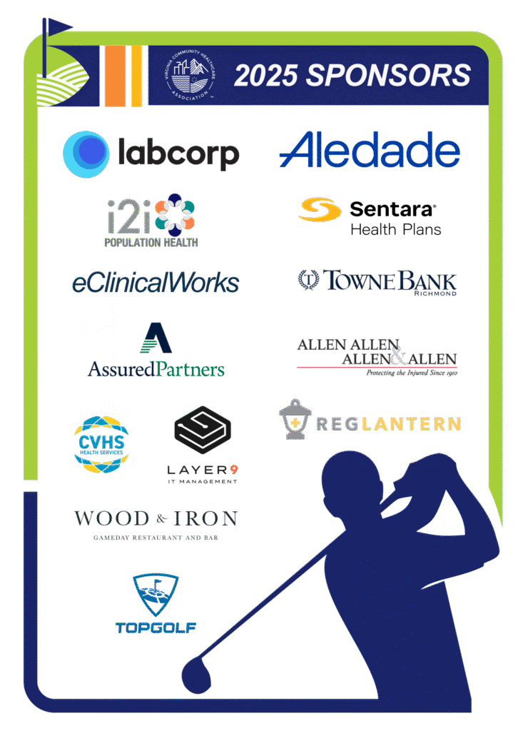 Graphic with Golf Outing sponsors 