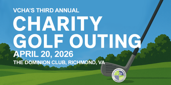Graphic promoting VCHA's 2026 Annual Charity Golf Outing