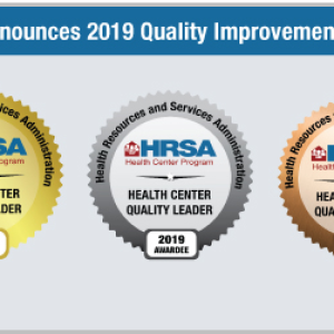 HRSA quality award badges