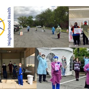 Photo collage of Neighborhood Health Testing Sites