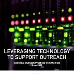the cover of using tech in outreach report